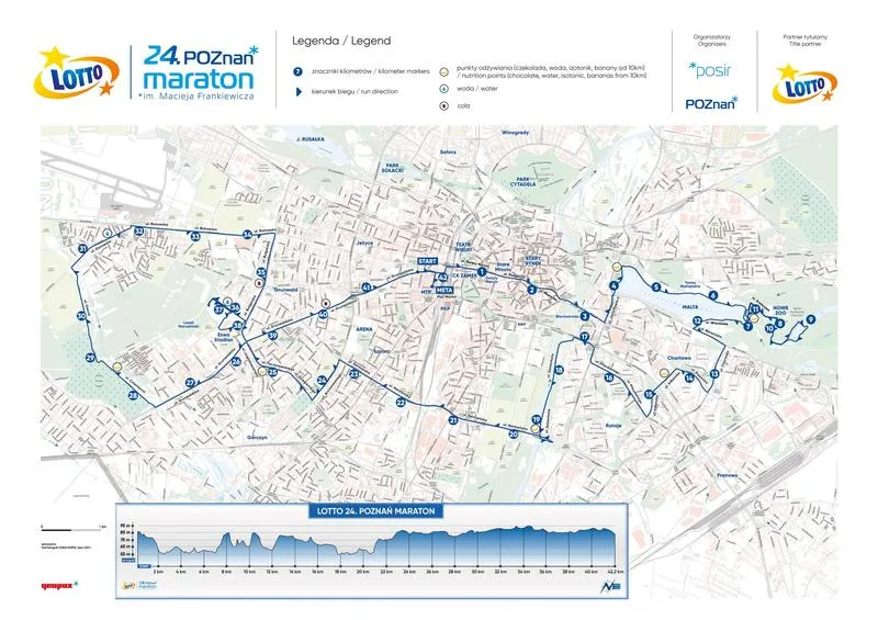 Poznański maraton: ile kilometrów czeka na biegaczy?